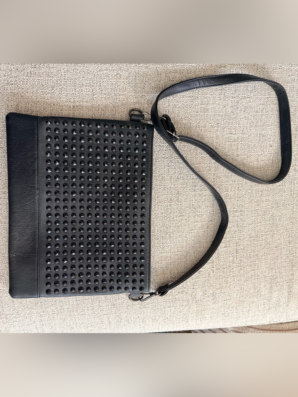 Black Studded Crossbody Bag
